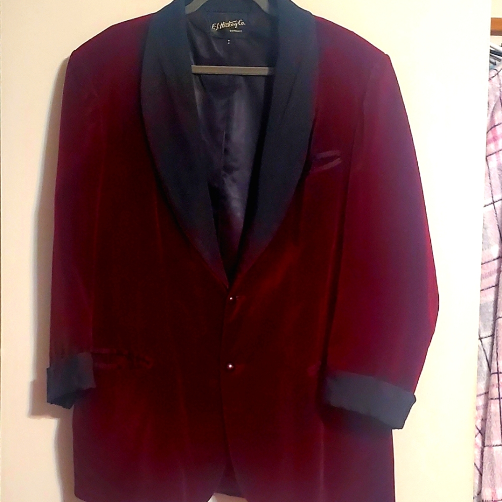 Vintage Velvet Smoking Jacket